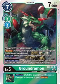 Groundramon (Box Topper) (EX3-041 U) [Draconic Roar]