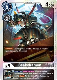 Sealsdramon (Box Topper) (EX3-049 U) [Draconic Roar]