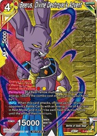 Beerus, Divine Destroyer's Advent (Zenkai Series Tournament Pack Vol.2 Winner) (P-452) [Tournament Promotion Cards]