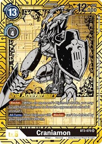 Craniamon (2nd Anniversary Card Set) (BT3-075 SR) [Release Special Booster 1.0]