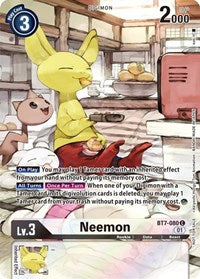 Neemon (2nd Anniversary Frontier Card) (BT7-080 C) [Next Adventure]