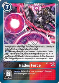 Hades Force (BT11-107 R) [Dimensional Phase]