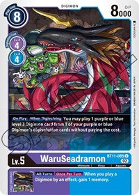 WaruSeadramon (BT11-085 U) [Dimensional Phase]