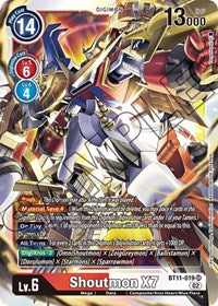 Shoutmon X7 (BT11-019 SR) [Dimensional Phase]