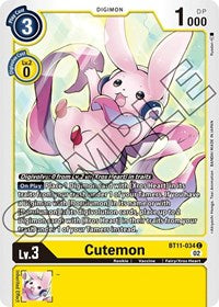 Cutemon (BT11-034 C) [Dimensional Phase]
