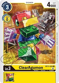 ClearAgumon (BT11-035 C) [Dimensional Phase]