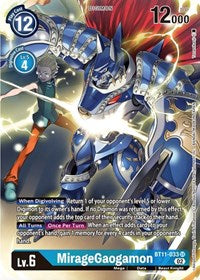 MirageGaogamon (Alternate Art) (BT11-033 SR) [Dimensional Phase]