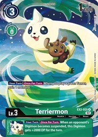Terriermon (Digimon Illustration Competition Pack 2022) (EX2-025 R) [Dimensional Phase]