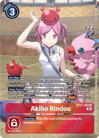 Akiho Rindou (Alternate Art) (BT11-089 R) [Dimensional Phase]
