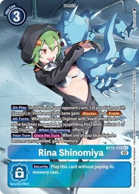 Rina Shinomiya (Alternate Art) (BT11-112 SEC) [Dimensional Phase]