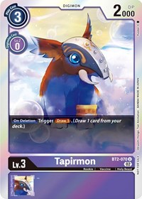 Tapirmon (Official Tournament Pack Vol.8) (BT2-070 U) [Release Special Booster 1.0]