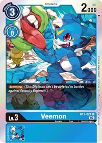 Veemon - BT3-021 (Official Tournament Pack Vol.8) (BT3-021 R) [Release Special Booster 1.0]