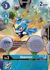 Veemon (Dimensional Phase Pre-Release) (BT8-021 U) [New Awakening]