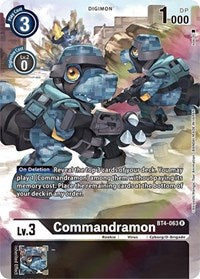 Commandramon (Alternate Art) (BT4-063 R) [Dimensional Phase]
