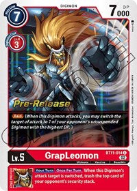 GrapLeomon (BT11-014 U) [Dimensional Phase Pre-Release Cards]
