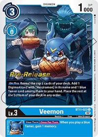 Veemon (BT11-023 U) [Dimensional Phase Pre-Release Cards]