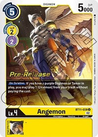 Angemon (BT11-038 U) [Dimensional Phase Pre-Release Cards]
