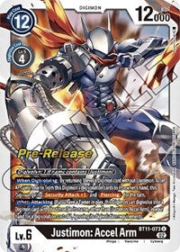 Justimon: Accel Arm (BT11-073 U) [Dimensional Phase Pre-Release Cards]