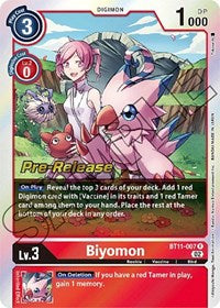 Biyomon (BT11-007 R) [Dimensional Phase Pre-Release Cards]