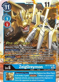 ZeigGreymon (BT11-031 R) [Dimensional Phase Pre-Release Cards]