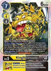 KingSukamon (BT11-043 R) [Dimensional Phase Pre-Release Cards]