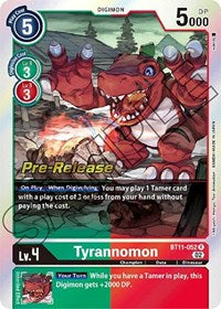 Tyrannomon (BT11-052 R) [Dimensional Phase Pre-Release Cards]