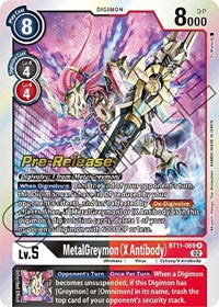 MetalGreymon (X Antibody) (BT11-069 R) [Dimensional Phase Pre-Release Cards]