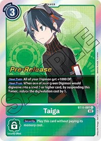 Taiga (BT11-091 R) [Dimensional Phase Pre-Release Cards]