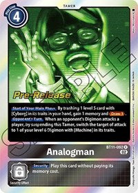Analogman (BT11-092 R) [Dimensional Phase Pre-Release Cards]