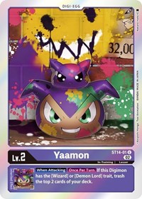 Yaamon (ST14-01 U) [Starter Deck 14: Beelzemon Advanced Deck Set]