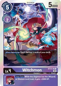 Witchmon (ST14-06 U) [Starter Deck 14: Beelzemon Advanced Deck Set]