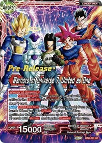 Android 17 // Warriors of Universe 7, United as One (BT20-001) [Power Absorbed Pre-Release Cards]