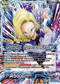 Android 18 // Android 18, Impenetrable Rushdown (BT20-023) [Power Absorbed Pre-Release Cards]