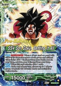 Son Goku // SS4 Son Goku, Betting It All (BT20-054) [Power Absorbed Pre-Release Cards]