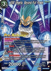 SSB Vegeta, Beyond Full Power (BT20-032) [Power Absorbed Pre-Release Cards]