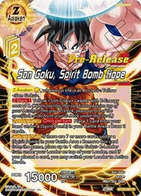 Son Goku, Spirit Bomb Hope (BT20-087) [Power Absorbed Pre-Release Cards]