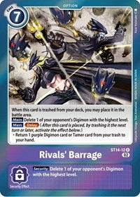 Rivals' Barrage (ST14-12 R) [Starter Deck 14: Beelzemon Advanced Deck Set]