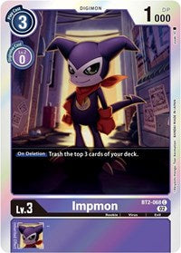 Impmon - BT2-068 (Alternate Art) (BT2-068) [Starter Deck 14: Beelzemon Advanced Deck Set]