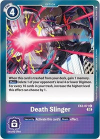 Death Slinger (Alternate Art) (EX2-071) [Starter Deck 14: Beelzemon Advanced Deck Set]
