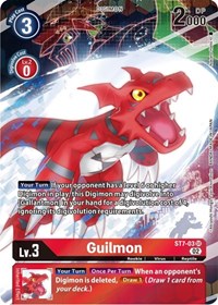 Guilmon (Alternate Art) (ST7-03 SR) [Starter Deck 14: Beelzemon Advanced Deck Set]