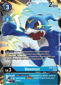 Veemon (Alternate Art) (ST8-04 SR) [Starter Deck 14: Beelzemon Advanced Deck Set]