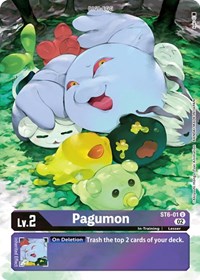 Pagumon (Alternate Art) (ST6-01 U) [Starter Deck 14: Beelzemon Advanced Deck Set]