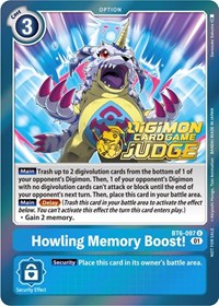 Howling Memory Boost! (Judge Pack 3) (BT6-097 U) [Double Diamond]