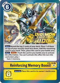 Reinforcing Memory Boost! (Judge Pack 3) (BT6-100 C) [Double Diamond]