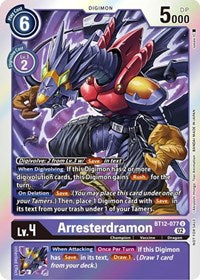 Arresterdramon (Box Topper) (BT12-077 U) [Across Time]