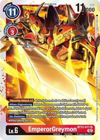EmperorGreymon (BT12-017 SR) [Across Time]