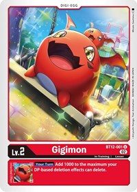 Gigimon (BT12-001 U) [Across Time]