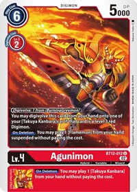 Agunimon (BT12-012 U) [Across Time]