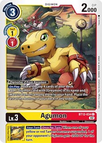 Agumon - BT12-034 (BT12-034 C) [Across Time]
