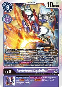 Arresterdramon: Superior Mode (BT12-083 SR) [Across Time]